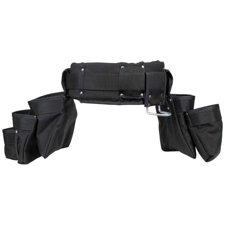 Klein Tools Tool Belt, Tool Belt, Black, Nylon, 11 Pockets 5709M