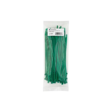 Monoprice Cable Tie 8" 40 lb., Green, PK100 5766