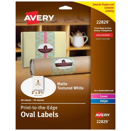 Avery Avery® Easy Align® Self-Laminating ID Labels, 00750, 7-1/2" x 5", Pack of 5 7278200750