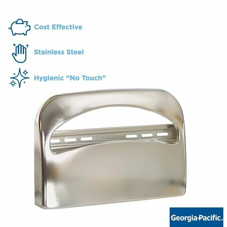 Safe-T-Gard Seat Cover Dispenser, 1/2 Fold, Chrome 57725