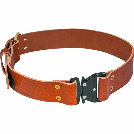 KLEIN TOOLS Belt, Quick Release Leather Belt, Extra Large, Leather 5826XL