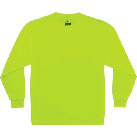 Glowear By Ergodyne Long Sleeve T-Shirt, Lime, Non-Certified, L 8091