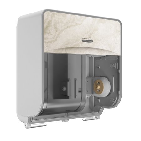 KIMBERLY-CLARK PROFESSIONAL Toilet Paper Dispenser, Warm Marble 58743