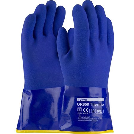 PIP Cold Protection Gloves, Interlock/Terry Cloth Lining, XL, 12PK 58-8658DL/XL