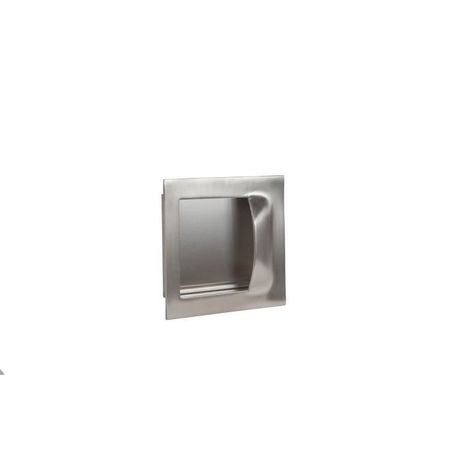 TRIMCO Square Flush Pull Trimgard Antimicrobial Satin Stainless Steel 5"x5" 1111A.630TG