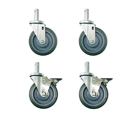 TECHNIBILT SHELVING SYSTEMS Caster Kit, 2 Swivel/2 Swivel Brake, 5 5C5B