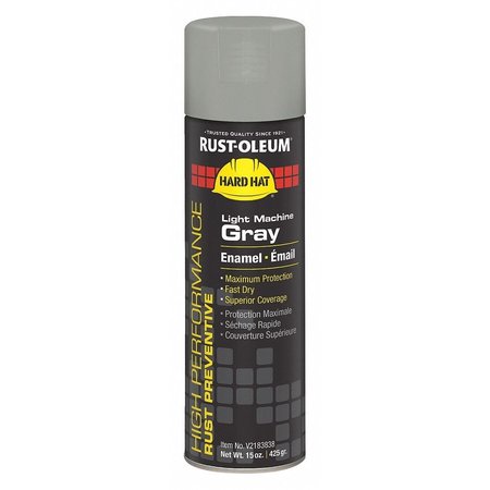 Rust-Oleum Rust Preventative Spray Paint, Light Machinery Gray, Gloss, 15 oz V2183838