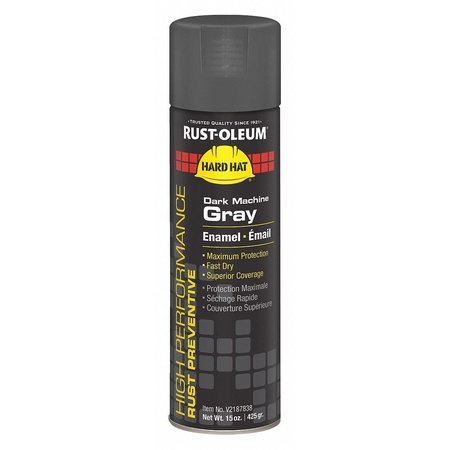 Rust-Oleum Rust Preventative Spray Paint, Dark Machine Gray, Gloss, 15 oz V2187838