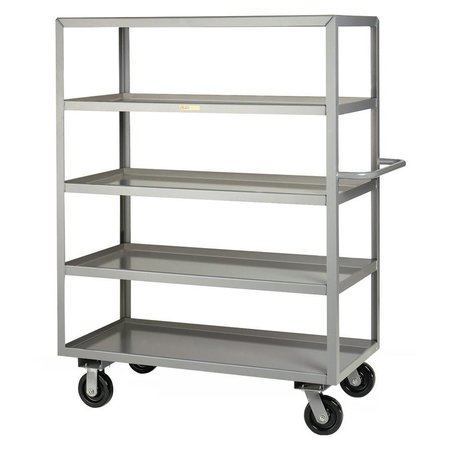 LITTLE GIANT Stock Cart, 12 ga. Steel, 5 Shelves, 3600 lb 5M30606PH