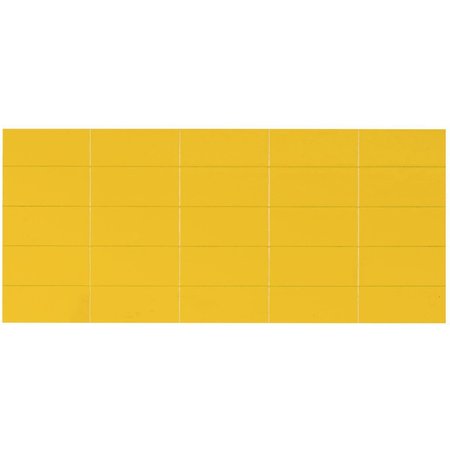 Mastervision Magnetic Tape Strips, 7/8"x2", Yellow, PK25 FM2403