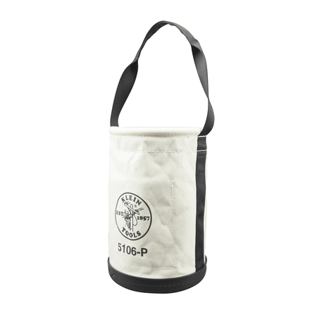 KLEIN TOOLS Bucket Bag, Bucket Bag, Natural, Canvas, 2 Pockets 5106P