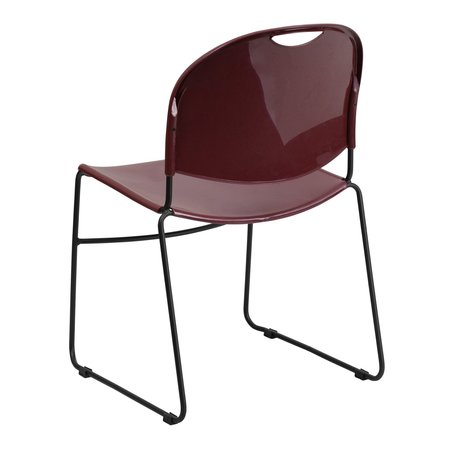Flash Furniture Burg Stack Chair-Black Frame 5-RUT-188-BY-GG