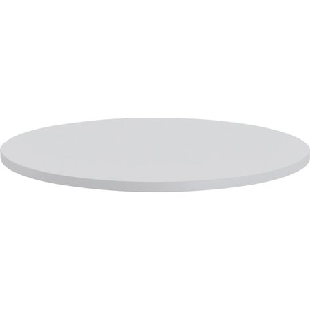 Lorell Round Lorell Round Invent Tabletop - Light Gray, 36 W, 36 L, 1 H, Laminate Top, Light Gray LLR62575