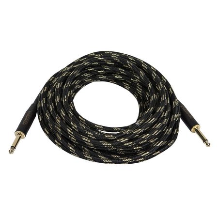 Monoprice T/S, 1/4"Male Cable, Black, Gold 35 ft. 601435