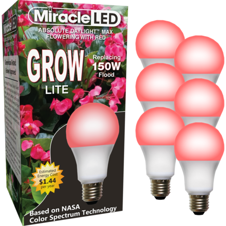 MIRACLE LED Red Spectrum Hydroponic LED Ultra Grow Light Replacing 150W 602123