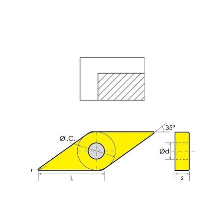 Hhip VNMS-332 C-5 Carbide Insert 6040-1332