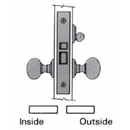 Fail Secure Handlesets Bright Chrome