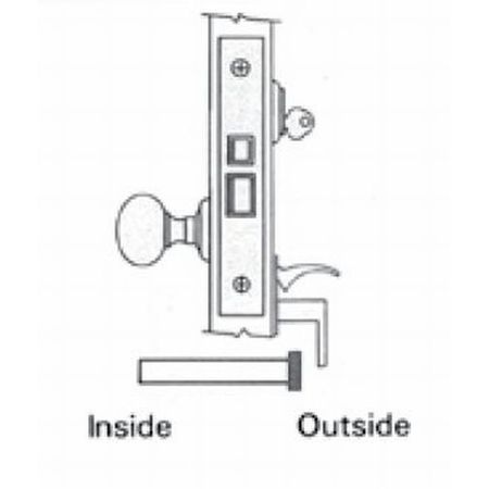 BALDWIN ESTATE Utility Room Handlesets Oil Rubbed Bronze 6066.102.RLS