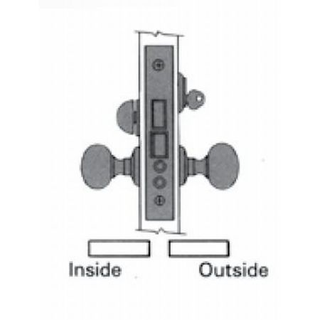 BALDWIN ESTATE Entry Handlesets Antique Brass 6075.050.R