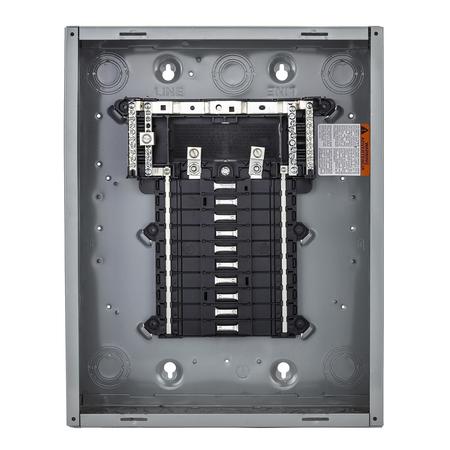 Square D Load Center, QO, 20 Spaces, 125A, 120/240V, Main Lug, 1 Phase QO120L125PG