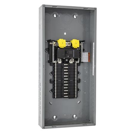 Square D Load Center, QO, 32 Spaces, 125A, 120/240V, Main Circuit Breaker, 1 Phase QO132M125P