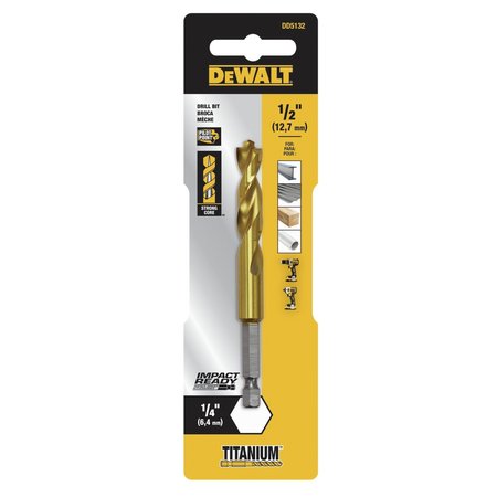 DEWALT 1/2" Titanium IR Drill Bit DD5132