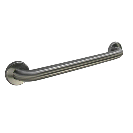 BOBRICK 21-1/8" L, Straight, Stainless Steel, Straight Grab Bar, 1-1/2" dia., Satin 6806X18