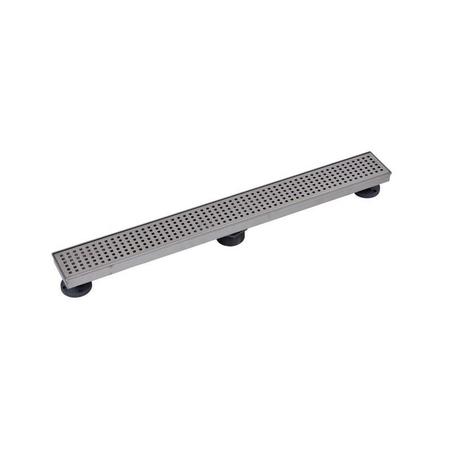 Oatey Designline™ 28 in. Stainless Steel Shower Linear Drain Square Grate DLS2280R2