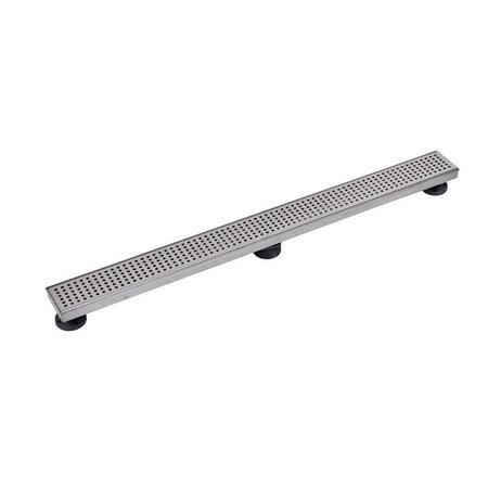 Oatey Designline™ 36 in. Stainless Steel Linear Drain Square Grate DLS2360R2