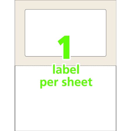 Avery Avery® Easy Align® Self-Laminating ID Labels, 00750, 7-1/2" x 5", Pack of 5 7278200750