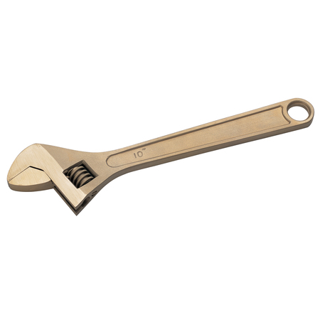 CS UNITEC Non Sparking Adjustable Wrench, 8in/200mm, Beryllium Copper EX501-8B