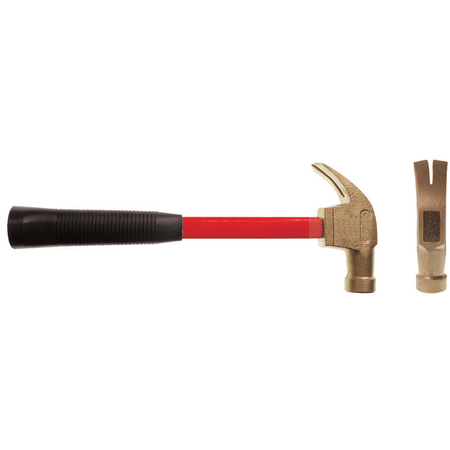 CS UNITEC Non Sparking Hammer, Claw, 1.25 lb, Beryllium Copper EX122U-0125B