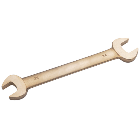 CS UNITEC Non Sparking Wrench, Dbl Open End, 1-1/16x1-3/16, Aluminum Bronze EX203-185UA