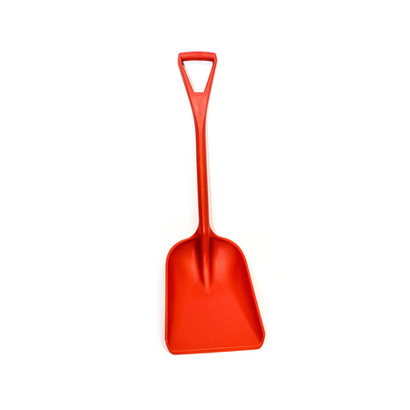 MALISH Sanitary Shovel, Polypropylene Blade, 36 in L Red Polypropylene Handle 62236