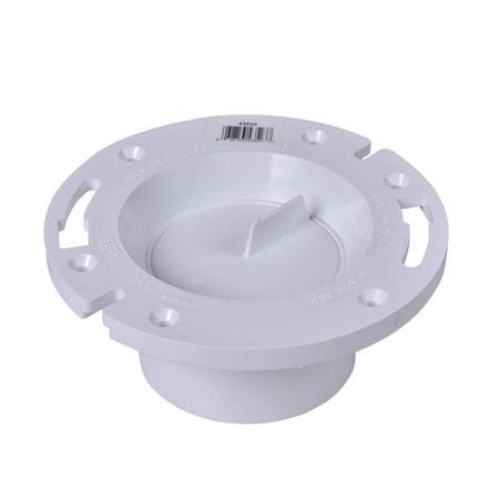 Oatey Long Pattern, Level Flange, Cap PVC, 3-4" 43523