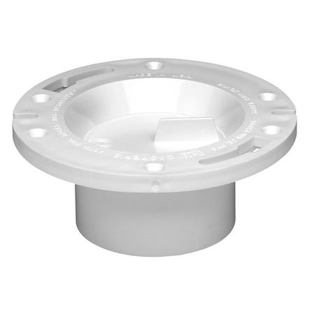 Oatey Long Pattern, Level Flange, Cap PVC, 3-4" 43523