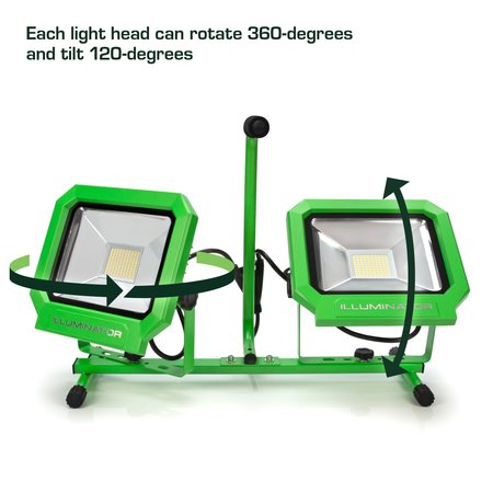 Illuminator 12,000-Lumen Energy Efficient LED Work Light with Tripod 41921