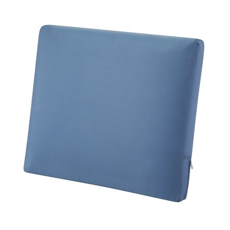 CLASSIC ACCESSORIES Ravenna Back Cushion, Empire Blue, 23"x20"x4" 62-025-EMBLUE-EC