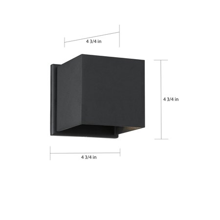 Nuvo Lightgate LED Sconce - 5W Black Finish 3000K 62/1466
