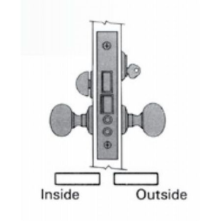 BALDWIN ESTATE Entry Handlesets Unlacquered Brass 6301.031.R