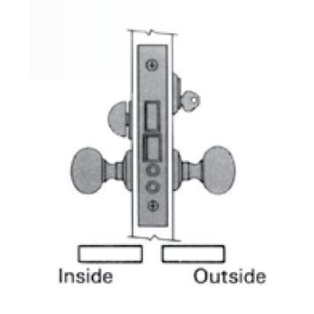 BALDWIN ESTATE Entry Handlesets Oil Rubbed Bronze 6301.102.RR