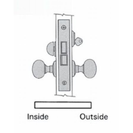 BALDWIN ESTATE Entry Storeroom Handlesets Unlacquered Brass 6310.031.R