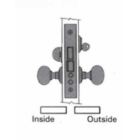 BALDWIN ESTATE Entry Handlesets Lifetime Brass 6375.003.RRLS