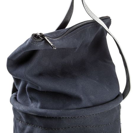 Klein Tools Bucket Bag, Bucket Bag, Black, #4 Flame Resistant Canvas, 1 Pockets 5104CLRFR