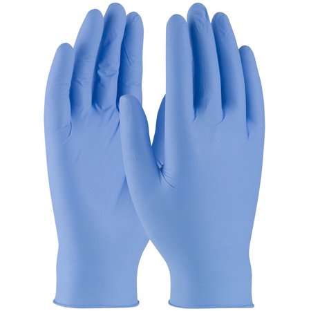 Pip Disposable Gloves, 0.15mm Palm, Nitrile, M, 50 PK, Blue 63-3314PF/M