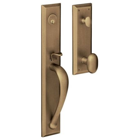 BALDWIN ESTATE Entry Handlesets Antique Brass 6403.050.ENTR