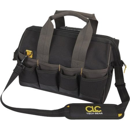 Clc Work Gear Wide-Mouth Tool Bag, Black, Polyester, 29 Pockets L230