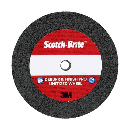 SCOTCH-BRITE Deburr&Finish PRO Unitized Whl, 2inx1/4inx1/4in, 2S FIN, 60/pk 7100143403