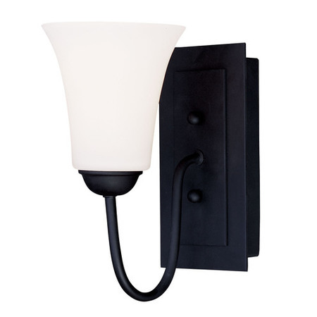 LIVEX LIGHTING Ridgedale 1 Light Black Wall Sconce 6481-04