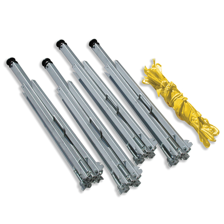 TIE DOWN ENGINEERING Folding Warning Line System 4 Stanchions 65002